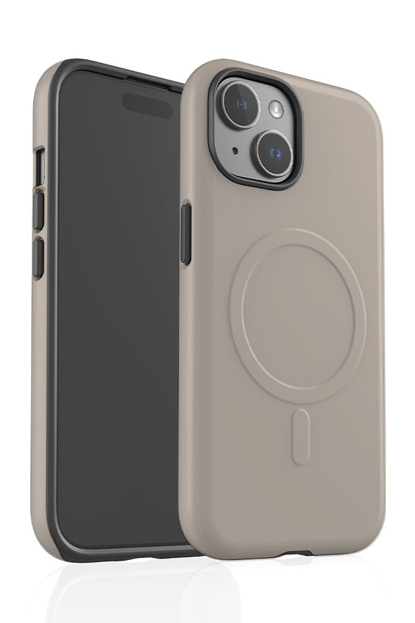 Still Tone Block Colour MagSafe Phone Case (Putty Grey) | Harper & Blake