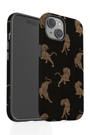 Tiger Print MagSafe Phone Case (Black) | Harper & Blake