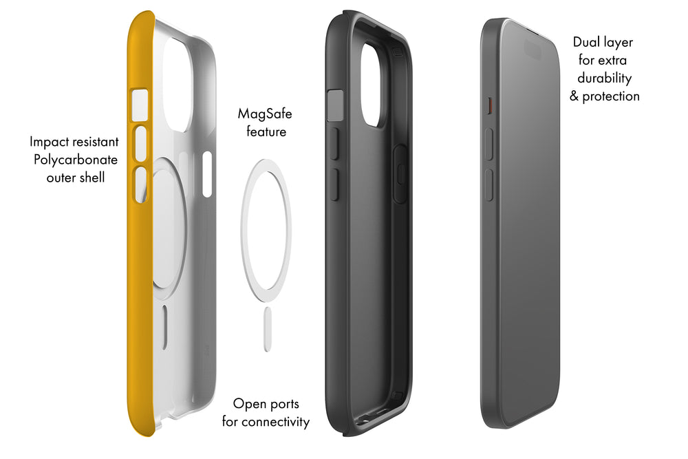 Minimalist Cheetah MagSafe Phone Case (Yellow) | Harper & Blake