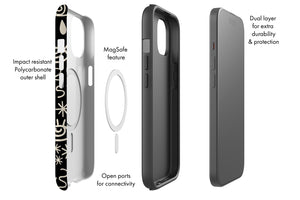 Cubism Scatter MagSafe Phone Case (Black) | Harper & Blake