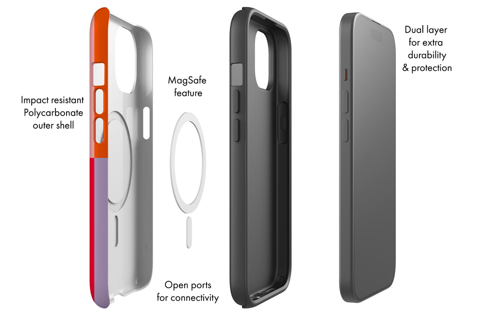 
            
                Load image into Gallery viewer, Shifted Stripes MagSafe Phone Case (Pink Red) | Harper &amp;amp; Blake
            
        