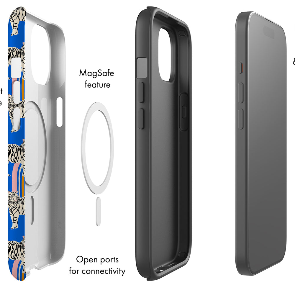 
                  
                    Tigers and Rainbows by Tara Reed MagSafe Phone Case (Blue) | Harper & Blake
                  
                