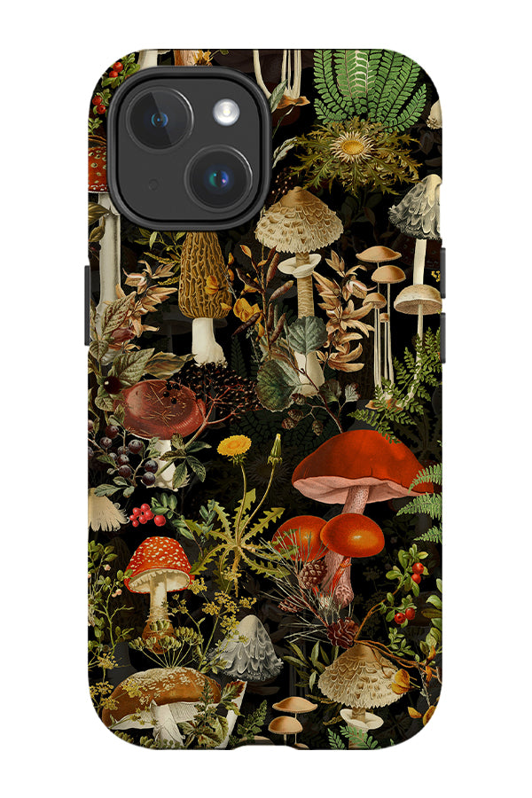 Vintage Mystic Forest Garden By Uta Naumann MagSafe Phone Case (Black) | Harper & Blake