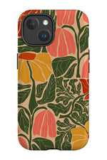 Abstract Flower Pattern MagSafe Phone Case (Multicolour)