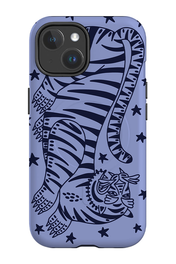 Bold Tiger MagSafe Phone Case (Blues) | Harper & Blake
