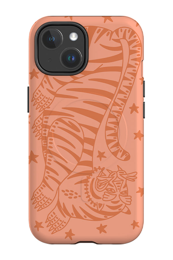 Bold Tiger MagSafe Phone Case (Pink & Orange) | Harper & Blake