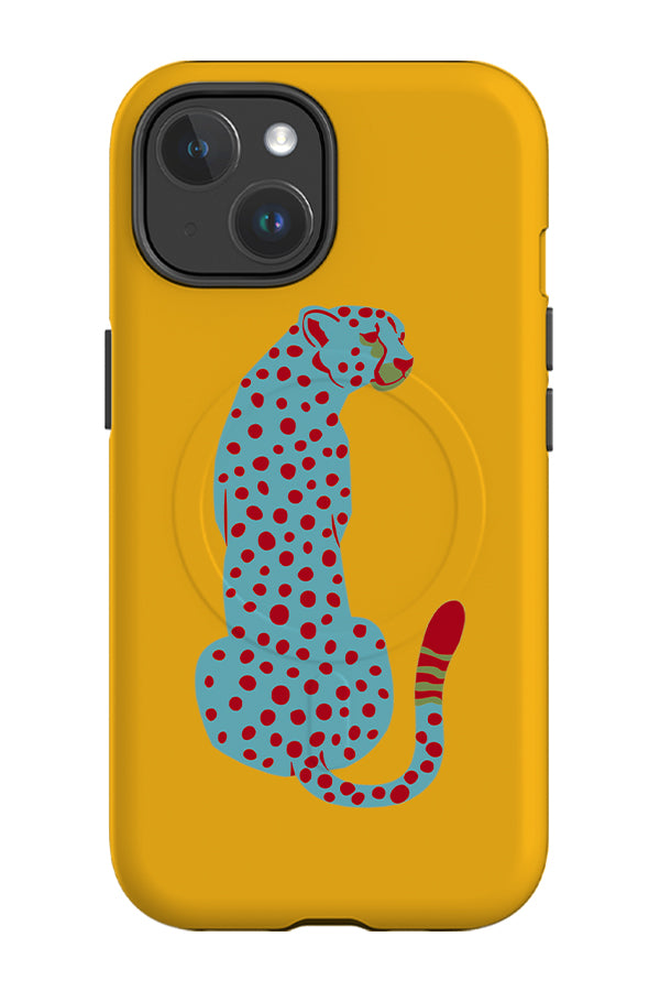 Minimalist Cheetah MagSafe Phone Case (Yellow)