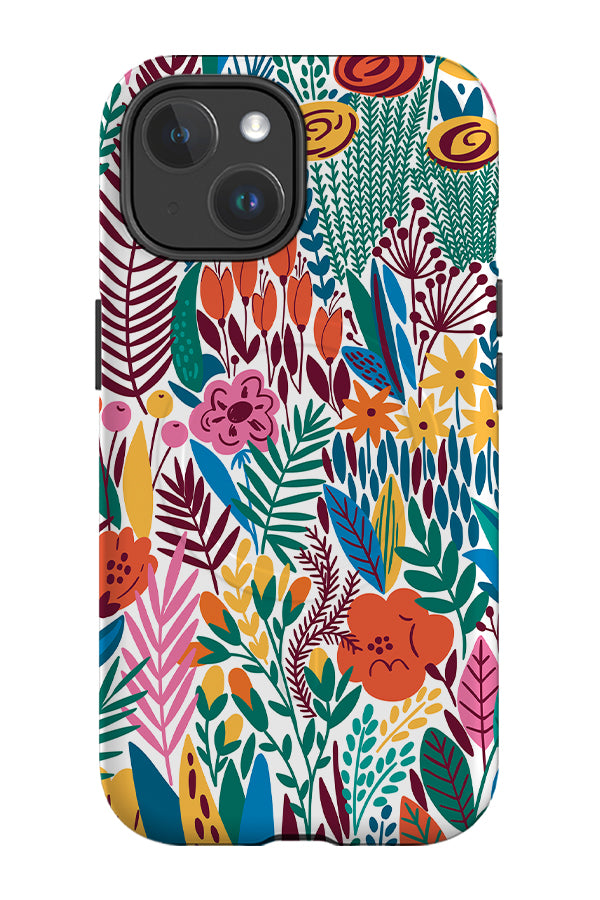 Colourful Flowers By Maria Galybina MagSafe Phone Case (Rainbow) | Harper & Blake 