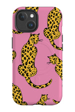 Leopard Animal MagSafe Phone Case (Pink)