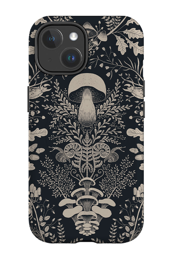 
                  
                    Mushroom Forest Damask by Denes Anna Design MagSafe Phone Case (Black) | Harper & Blake
                  
                