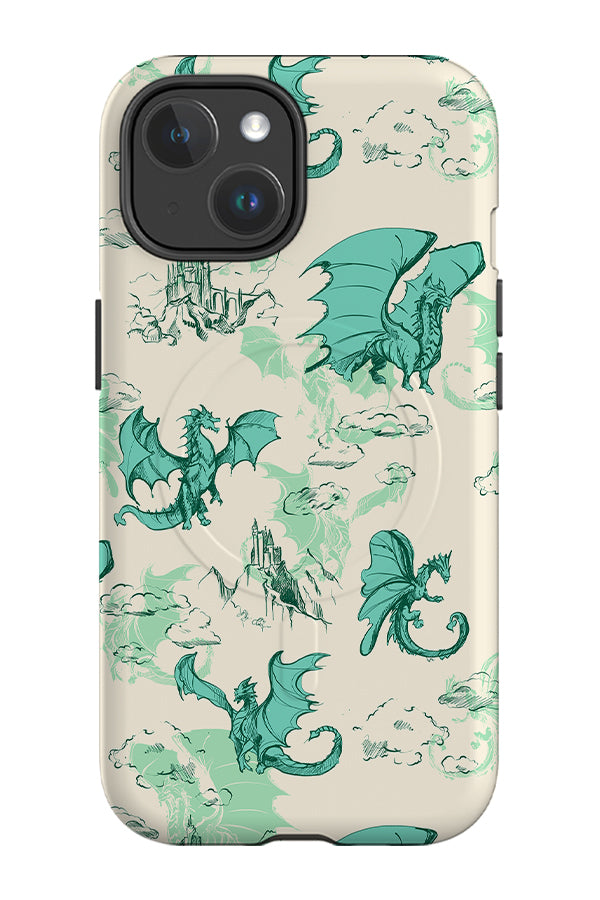 Dragon by Patternstate MagSafe Phone Case (Beige) | Harper & Blake