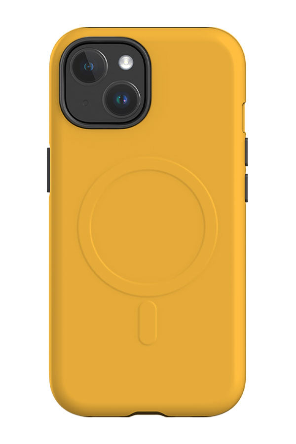 Plain Block Colour MagSafe Phone Case (Butterscotch Yellow) | Harper & Blake