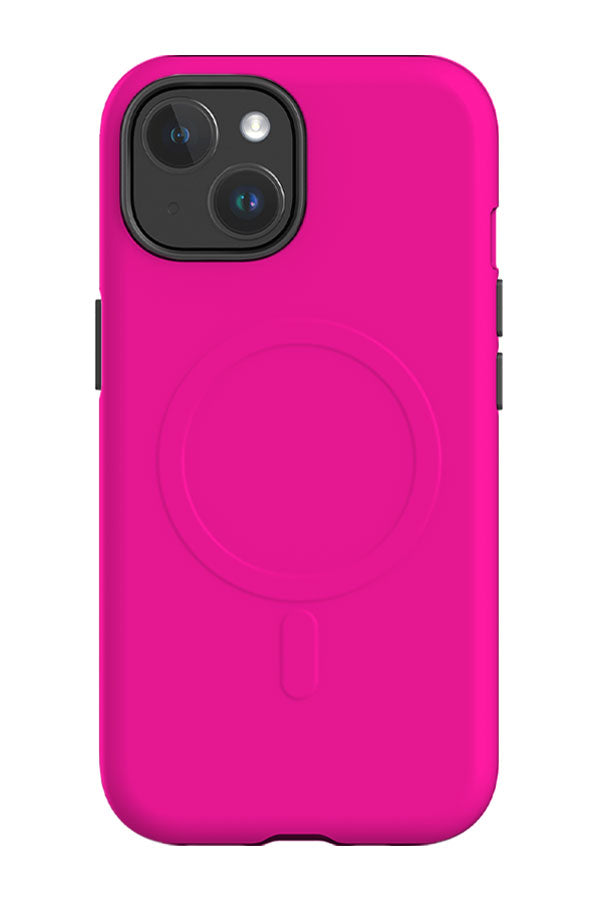 Plain Block Colour MagSafe Phone Case (Fuchsia Pink) | Harper & Blake
