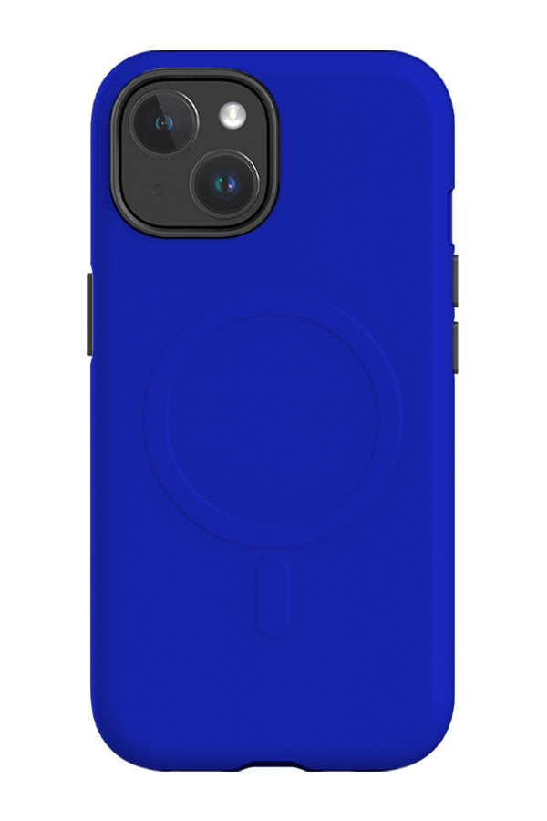 Azure Blue Plain Block Colour MagSafe Phone Case | Harper & Blake