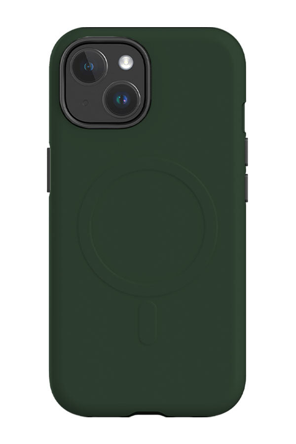 Pine Green Plain Block Colour MagSafe Phone Case | Harper & Blake