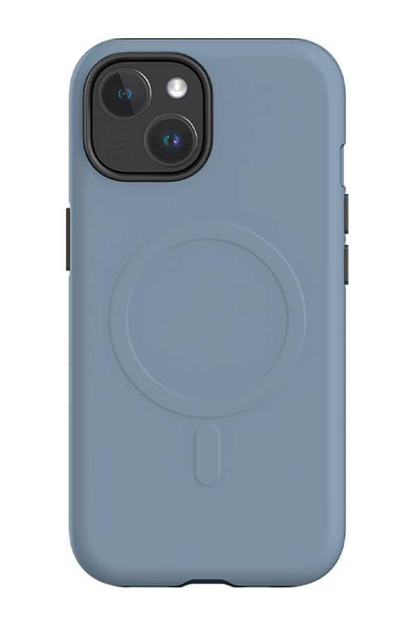 Still Tone Block Colour MagSafe Phone Case (Dusty Blue) | Harper & Blake