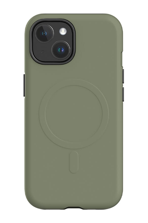 Still Tone Block Colour MagSafe Phone Case (Moss Green) | Harper & Blake