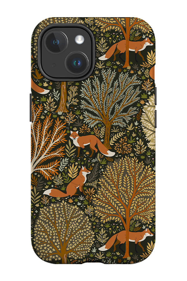 Woodland Fox by Serena Archetti MagSafe Phone Case (Green) | Harper & Blake