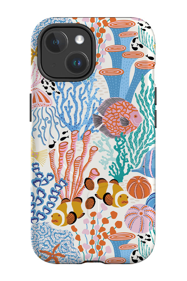 Coral Reef by Vivian Hasenclever MagSafe Phone Case (White) | Harper & Blake