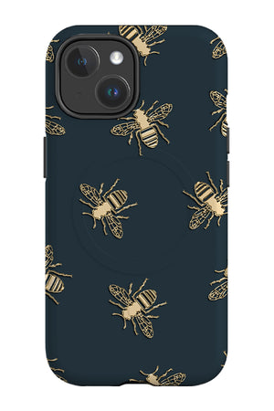 Bees Lux MagSafe Phone Case (Green & Gold) | Harper & Blake