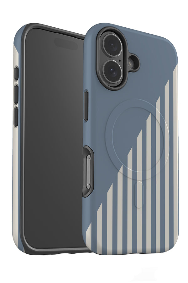 Block Line MagSafe Phone Case (Blue) | Harper & Blake