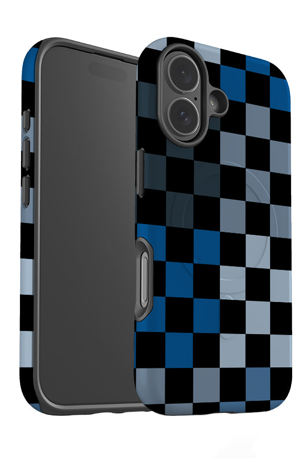 Block Check MagSafe Phone Case (Blue) | Harper & Blake