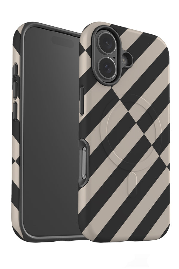 Cross Line MagSafe Phone Case (Charcoal Stone) | Harper & Blake