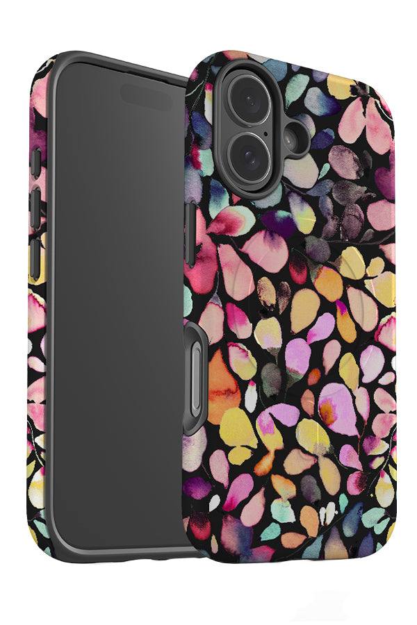 Eucalyptus Leaves By Ninola Design MagSafe Phone Case (Multi Black) | Harper & Blake