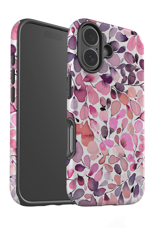 Eucalyptus Leaves By Ninola Design MagSafe Phone Case (Purple Pink) | Harper & Blake