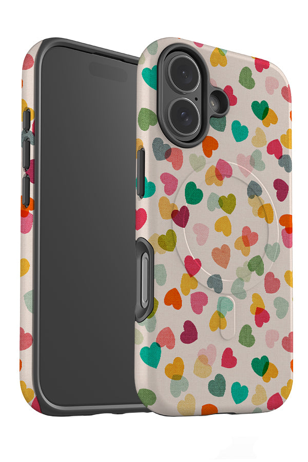 Heart Confetti By Cecilia Mok MagSafe Phone Case (Colourful) | Harper & Blake