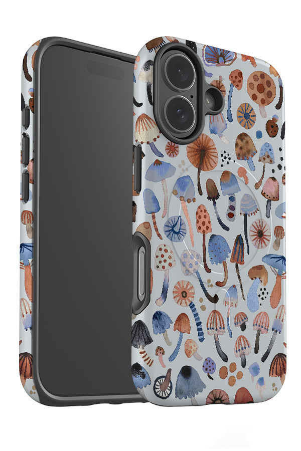 Magical Mushrooms By Ninola Design MagSafe Phone Case (Blue) | Harper & Blake