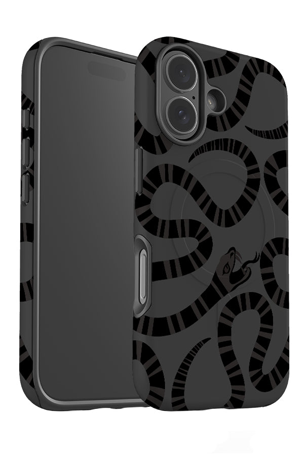 Quiet Serpent MagSafe Phone Case (Black) | Harper & Blake