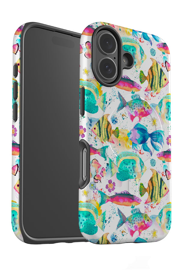 Tropical Ocean Colourful Fishes By Ninola Design MagSafe Phone Case | Harper & Blake