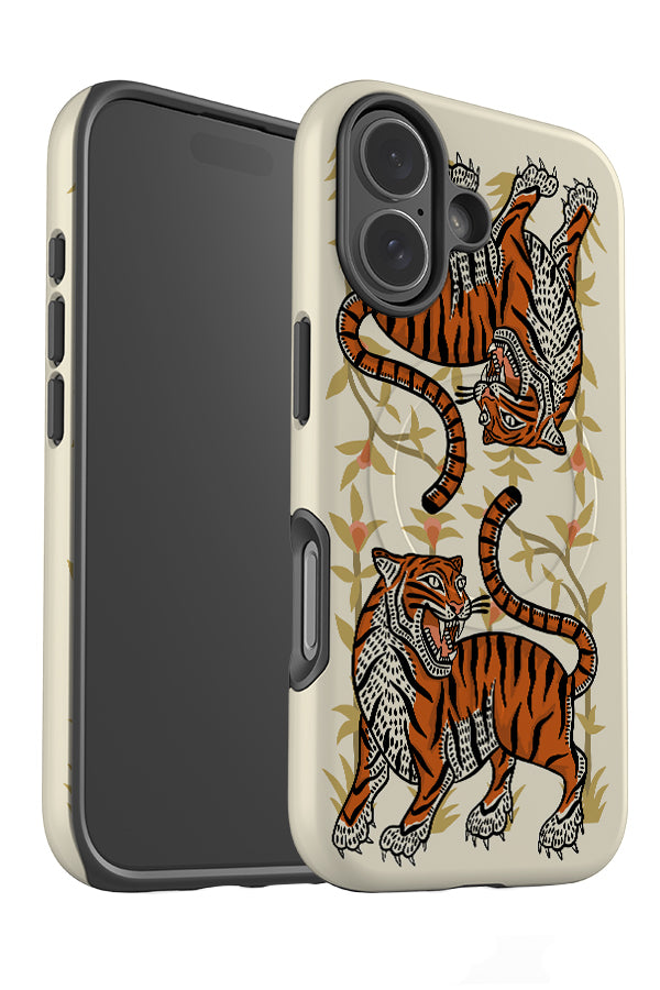 Twin Tigers MagSafe Phone Case (Neutrals) | Harper & Blake