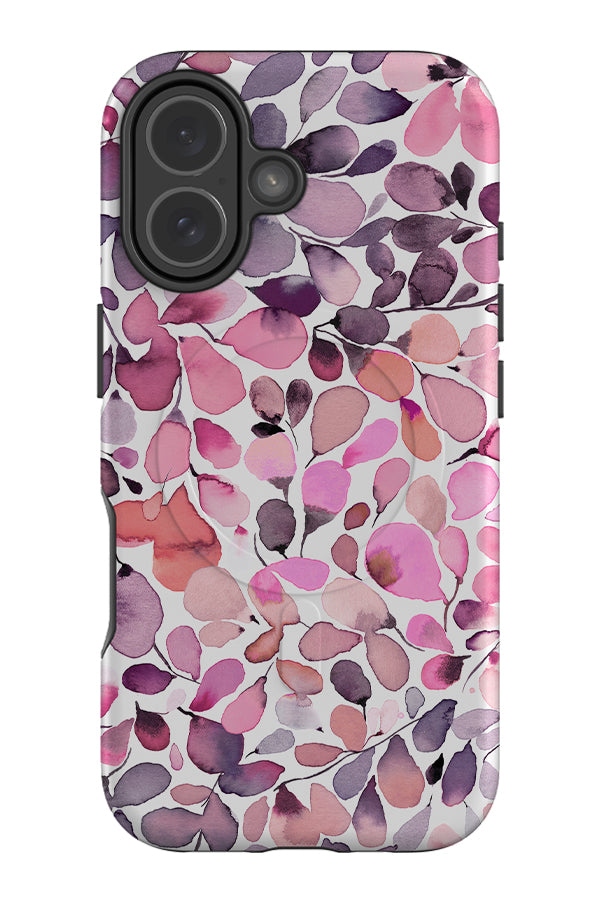 Eucalyptus Leaves By Ninola Design MagSafe Phone Case (Purple Pink) | Harper & Blake