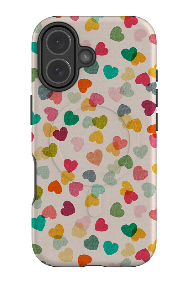 Heart Confetti By Cecilia Mok MagSafe Phone Case (Colourful) | Harper & Blake