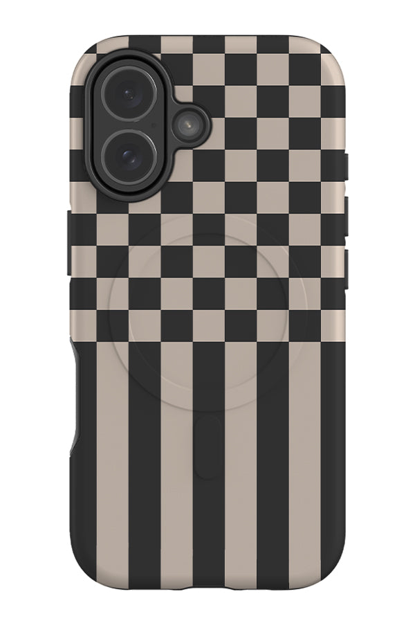 Hybrid Check MagSafe Phone Case (Black) | Harper & Blake
