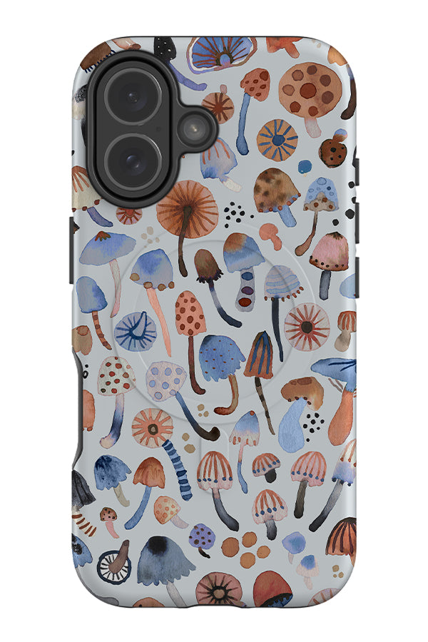 Magical Mushrooms By Ninola Design MagSafe Phone Case (Blue) | Harper & Blake