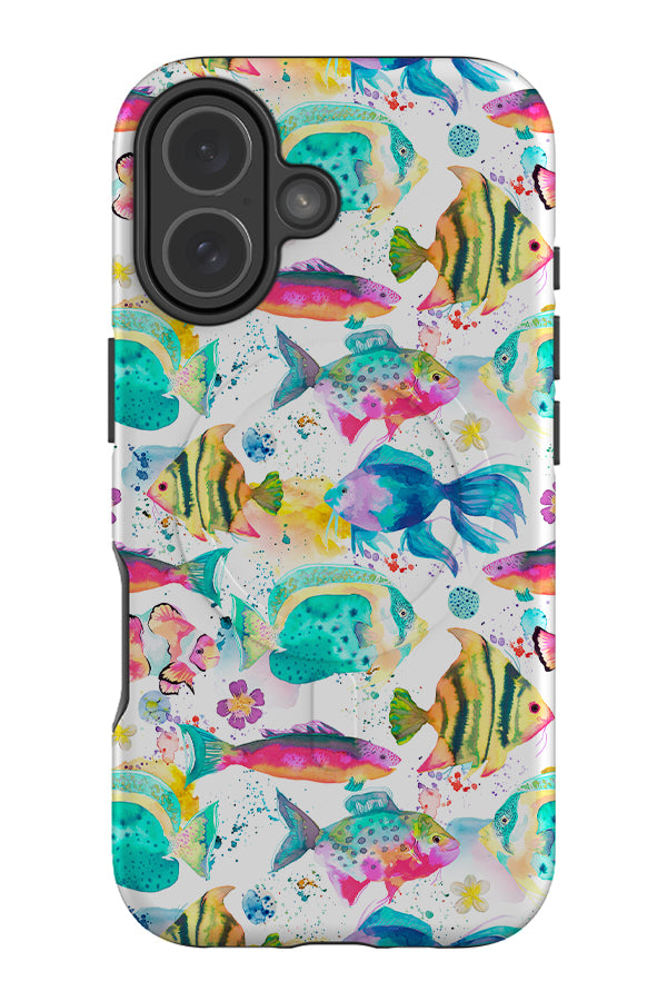 Tropical Ocean Colourful Fishes By Ninola Design MagSafe Phone Case | Harper & Blake