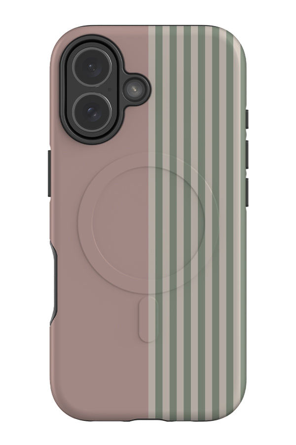 Weighted Line MagSafe Phone Case (Pink & Green) | Harper & Blake