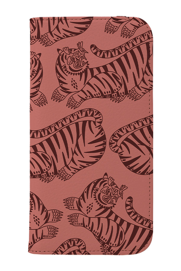 Bold Tiger Wallet Phone Case (Pink) | Harper & Blake 