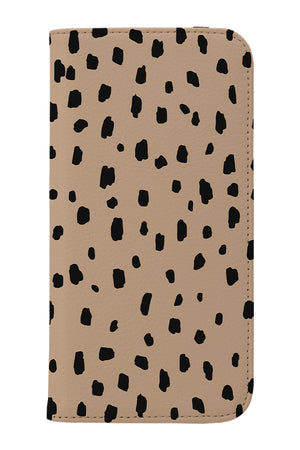 Animal Dots Print Wallet Phone Case (Beige) | Harper & Blake