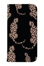 Leopard Animal Wallet Case (Black)