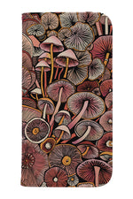 Pink Mushrooms by Freya's Prints Wallet Phone Case (Pink)