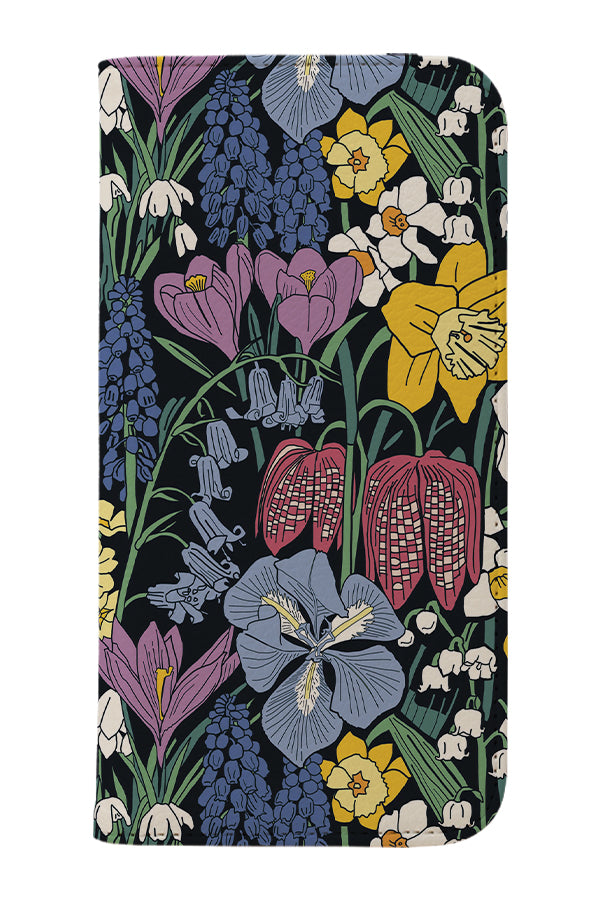 Spring Flowers by Freya's Prints Wallet Phone Case (Purple)