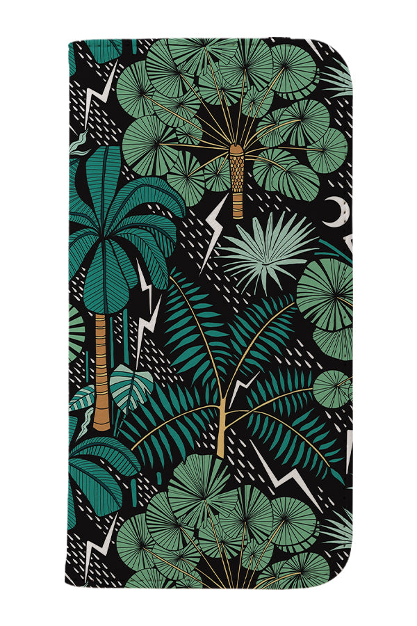 Tropical Storm by Freya's Prints Wallet Phone Case (Green) | Harper & Blake