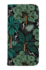 Tropical Storm by Freya's Prints Wallet Phone Case (Green)