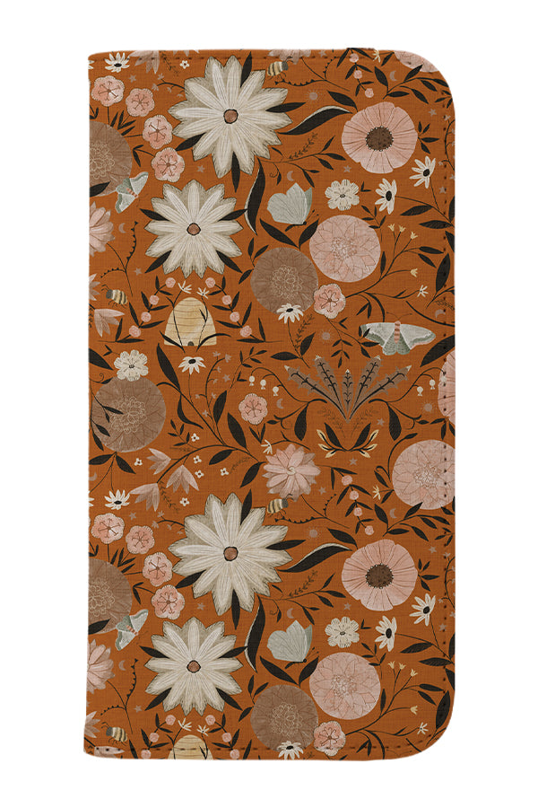 Night and Day Garden by Michele Norris Wallet Phone Case (Orange)