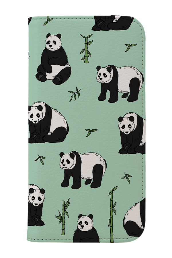 Panda Wallet Phone Case (Mint)