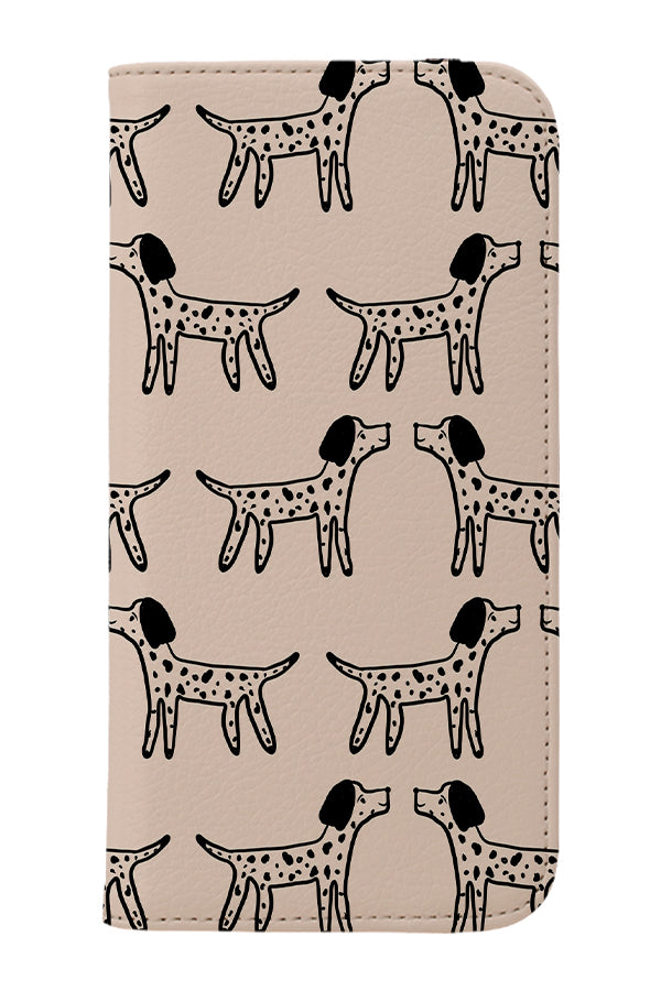 Spotty Dogs Wallet Phone Case (Cream) | Harper & Blake